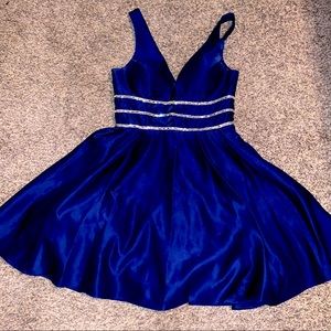 Blondie Nites Royal Blue homecoming style dress.